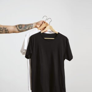 Men Black Printed Oversized T-shirt